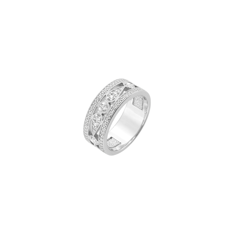 Bague Royale en argent et oxydes de zirconium