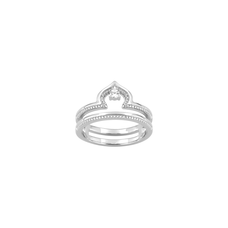 Bague Royale argent et oxyde