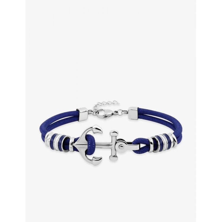 Bracelet ancre nylon et acier