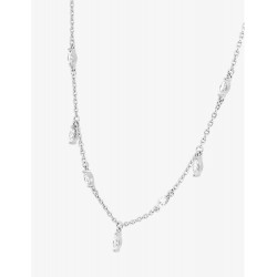 Collier argent rhodié & oxydes de zirconium