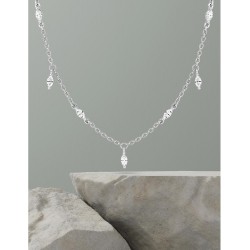 Collier argent rhodié & oxydes de zirconium