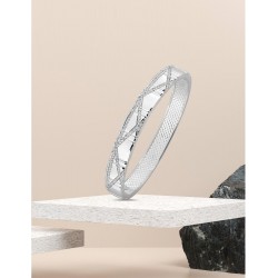 Bracelet jonc Argent rhodié & oxydes de zirconium