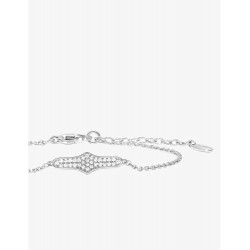 Bracelet Glamour en argent rhodié et oxydes de zirconium