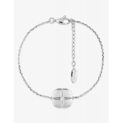 Bracelet Graphique argent rhodié et oxyde de zirconium