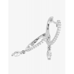 Boucles d'oreilles Argent rhodié & oxydes de zirconium