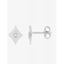 Boucles D'oreilles Aventure argent rhodié et oxydes de zirconium