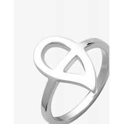 Bague graphique en argent