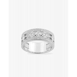 Bague Royale en argent et oxydes de zirconium