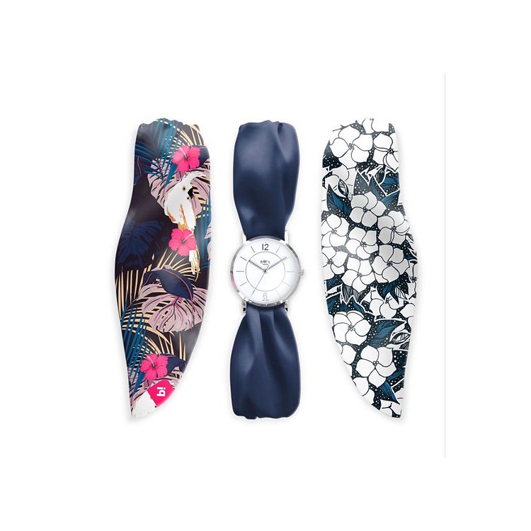 Montres Bill's foulard et acier