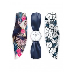 Montres Bill's foulard et acier